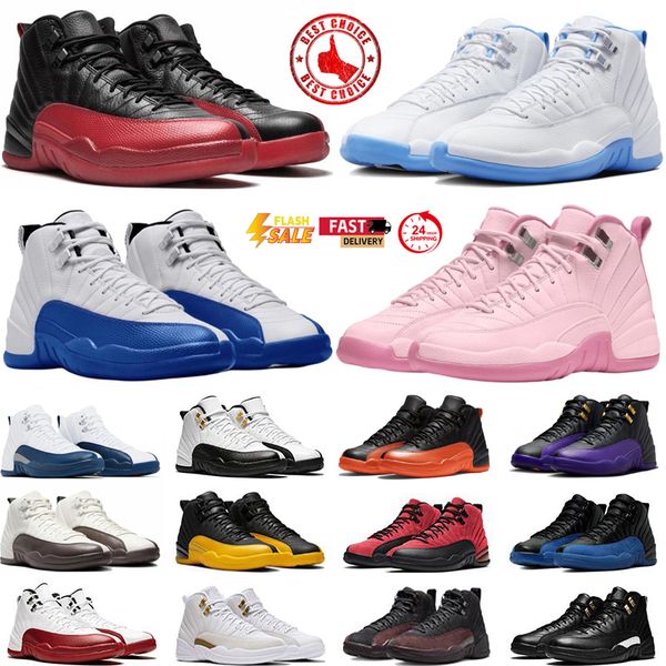 

Designer 12 12s mens basketball shoes Flu Game Blueberry Taxi Melo Pearl Pink fashion men trainers sports sneakers sneaker flat platform jogging walking shoe, Beige