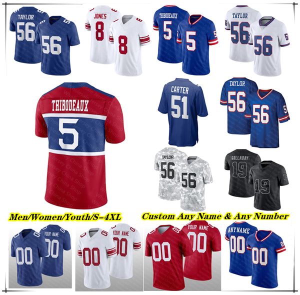 

Jaxson Dart Jerseys Football Russell Wilson Abdul Carter Malik Nabers Tyrone Tracy Jr Kayvon Thibodeaux Dexter Lawrence II Wan'Dale Robinson Brian Burns Taylor 4XL, Men white vapor style