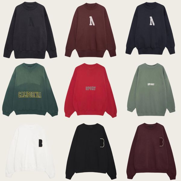 

High Quality Women Sweatshirt Letter Printed Fleece Round Neck Jumpers Loose Plush Sweater Designer Fashion Pullover Hoodies, Sky blue