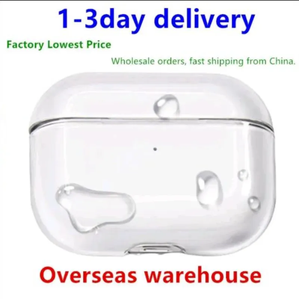 

USA Stock For Apple AirPods 4 pro 2 3rd Airpodspro Max Solid Silicone Cute Protective Headphone Cover Apple Wireless Charging Box Shockproof Case