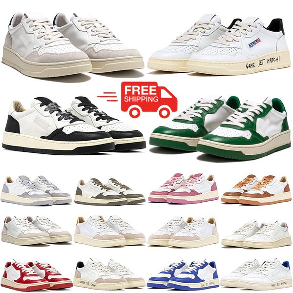 

Free Shipping designer casual shoes for men women platform sneakers Triple White Black Pink Green leather patent outdoor sports Trainer tennis