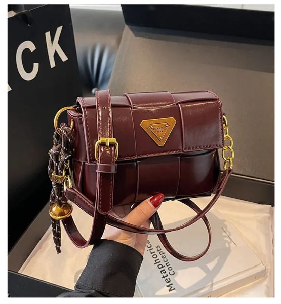 

Designer Bag Shoulder Bag Luxury Bag Crossbody Purse Designer small square bag commuting woven bag crossbody bag high end sense simple and fashionable, Color4