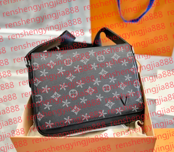 

2025Mens Shoulder Bags PU leather Designers Messenger Bag Famous Trip Postman Classic Handbag Briefcase Crossbody Bags, 5#