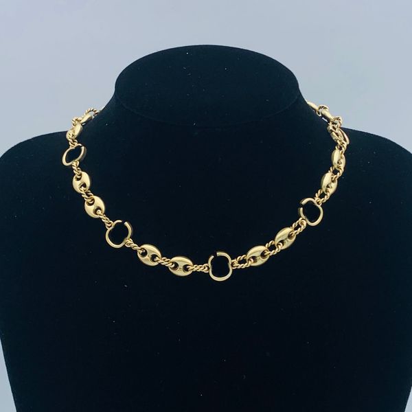 

Luxury Pendant Necklace Letters Designer Jewelry for Women Plated Gold Chain Necklaces Wedding Gifts