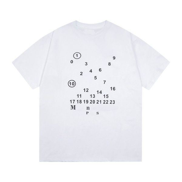 

Unisex Designer White T-Shirt with Painted Design, Orange