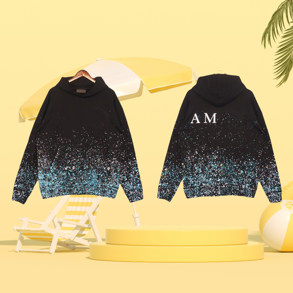 

Hip-Hop AM1901 Inspired Unisex Printed Hoodie & Pants Set, Brown