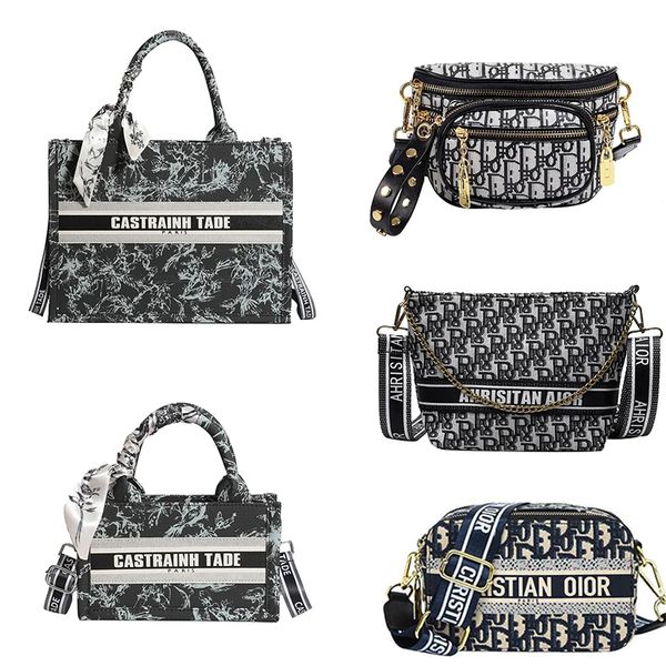 

Designer bag Quilted Large Chain Shoulder Bags For Women Luxury Designer Crossbody Bags PU Leather Ladies Handbags Black White Fashion Bags Plain tote bag saddle bag, #2