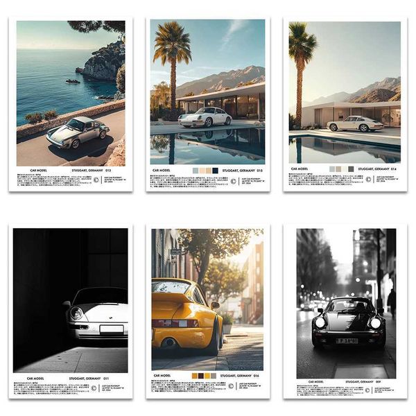 Supercar Canvas Wall Art Print Poster Modern He Decor Car Lover Gift Unframed Z250604