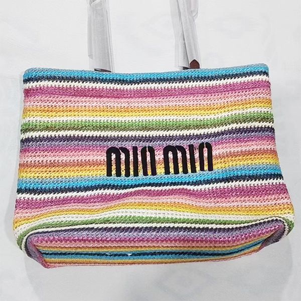

Desinger Bags Embroidered Weaving Shoulder bag large capacity Luxury bag fashionable woman crossbody Summer trip 002, #7