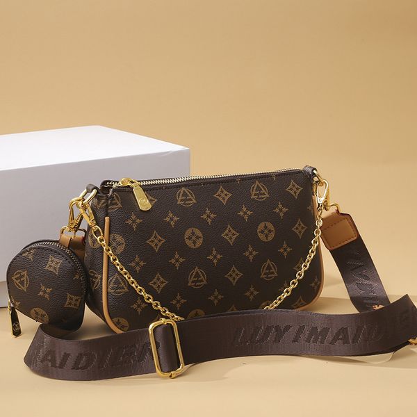 

Designer Bag Luxury Bag Free Shipping New Fashion Casual Light Shoulder Bag High End Texture Printed Handbag Crossbody For Womens, Color 1