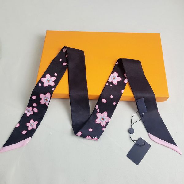 

silk scarf multicolor square bandeau silk new square scarf Murakami designer women brand neck tie designer scarf for women hair thin scarves neck fashion silk 02