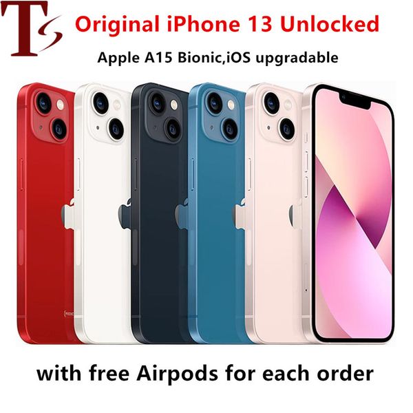 Original Apple iPhone 13 6.1" Genuine Super Retina OLED 128/256/512GB ROM Face ID NFC A15 IOS iPhone13 5G refurbished Mobile Phone fast shipping