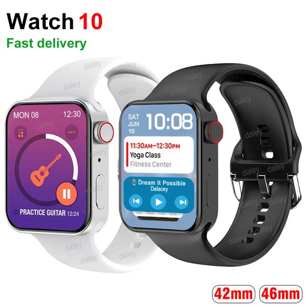 Smart Watch for Watch Series 10 S10 9 Ultra 2 42mm 46mm Smartwatch Men Women Sport Watch with Strap Box Aluminum Case Band NFC Ablum Bracelet Wristwatch Fitness Tracker