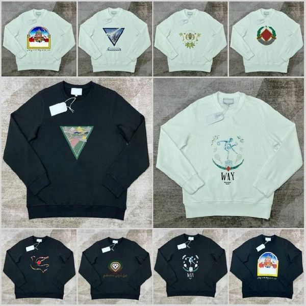 

High quality brand designer hoodies Round neck casual cotton hoodie Fashion clothing men's sportswear top Cabrac casual street Casas blancas hooides sweatshirts, Multi