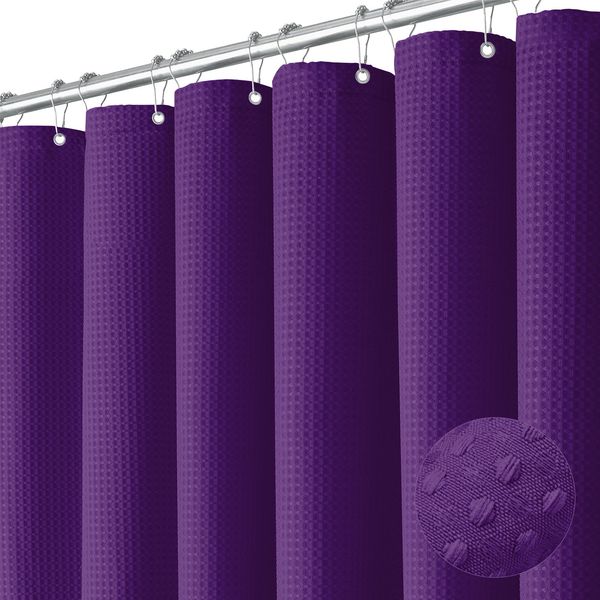 A567 plain waffle waterproof and mildew-proof polyester shower curtain bathroom curtain toilet partition curtain shower curtain