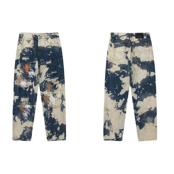 

Men's Fashion Denim Jeans Stylish Comfort-Fit Trousers, Pink
