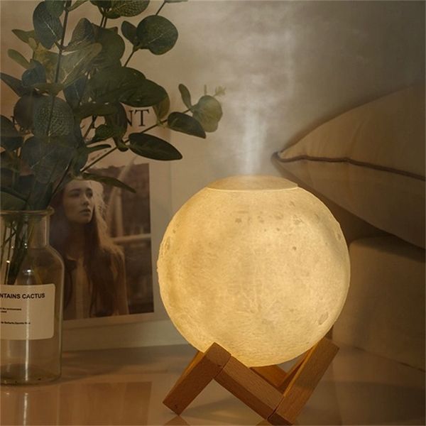

Cute Colorful Moon Shape Ultrasonic Humidifier Desktop Aroma Diffuser Fragrance Mist Spraying Diffuses Into Bedroom Bathroom Toilet Deodorant Aromatherapy