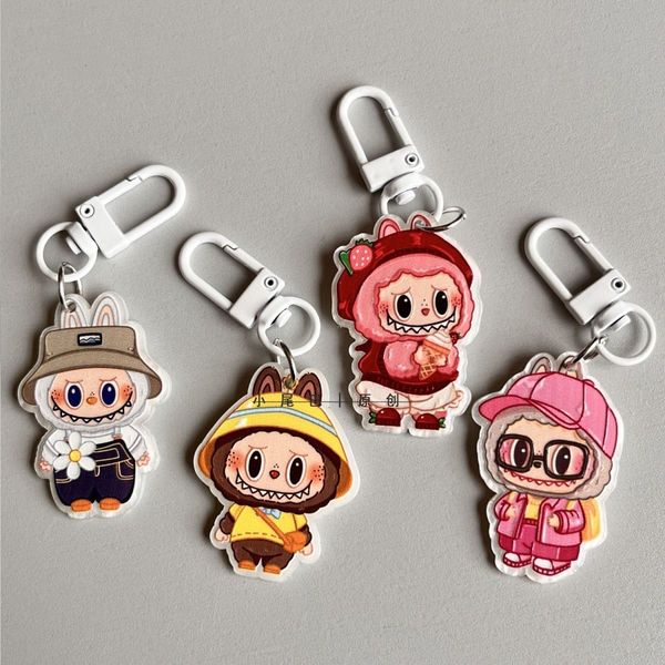 

Labubu series ins girlish heart high-end couple pendant versatile keychain