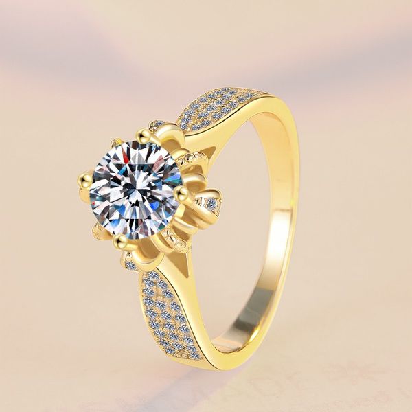 

Chic Bridal Accessory High-Quality Moissanite Solitaire Set In S925 Alloy For Celebrations