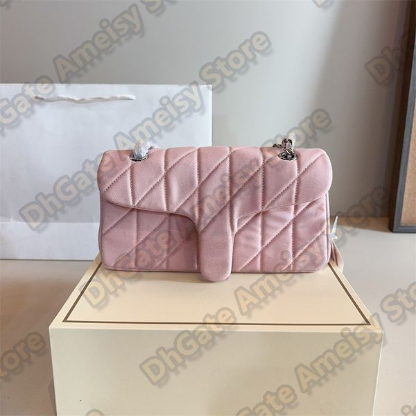 2025 Brand Shoulder Bag 26/20 With Quilting, Denim Crossbody Bag with Chain Mini Medium Bags for Women Yuki057
