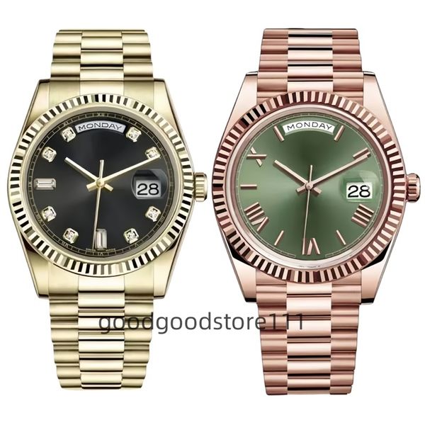 

Watch for mens 41mm 36mm movement Watch Automatic Mechanical Mens Quartz Womens Bezel Stainless Steel Diamond Lady Waterproof Luminous Wholesale, Color 20