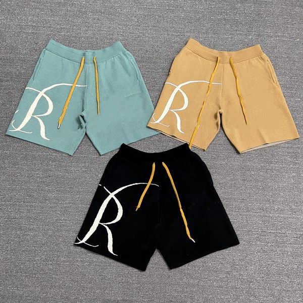 

Men's Shorts Designer American style loose sports casual summer men's five quarter shorts for sports, Black