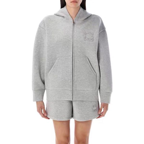 

Jacket Hoodie Cotton Pocket Zipper Cardigan Sweatshirt aniness 25EA New Classic Hot Letter Print Hooded Sweater Top bing Fleece Designer Casual Sport Shorts Set tn, Dark grey