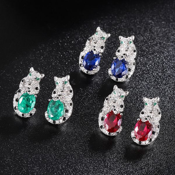 

Fashion Forward S925 Sterling Lever Back Earrings Decorated In Exquisite Animal Print Design