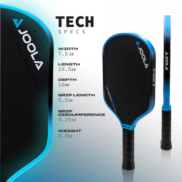 

JOOLA Simone Jardim Hyperion Paddle | Women's Pro Model | 16mm Control-Optimized Core | USAPA Approved Carbon Fiber Pickleball Racket