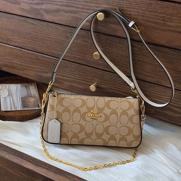 

Designer bag Inspired 2025 New Fashion Women's Luxury Bag - Soft Leather Crossbody Shoulder Bag, High-End Printed Texture Small Square Satchel with Chain, #3