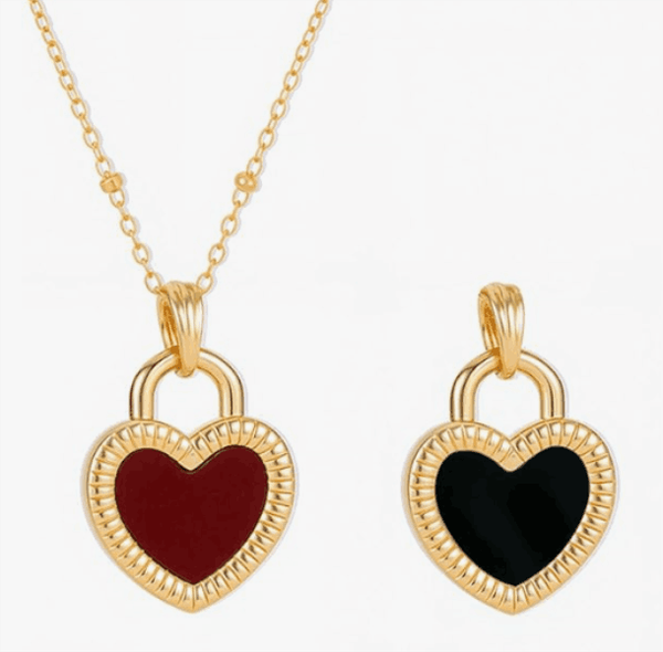 

Heart Necklace Pendant Necklaces Designer for Women Gold Double-sided Love Necklace Women Jewelry Classic Designer titanium steel Necklace Bijoux Luxe