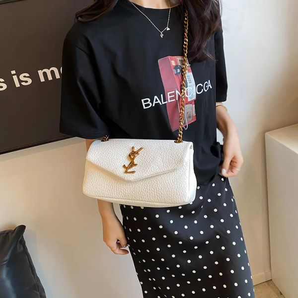 

Designer Bag Shoulder Bag Luxury Bag Crossbody Purse Carry small square bag women's new chain shoulder crossbody bag fashion armpit cloud bag 2025, White#