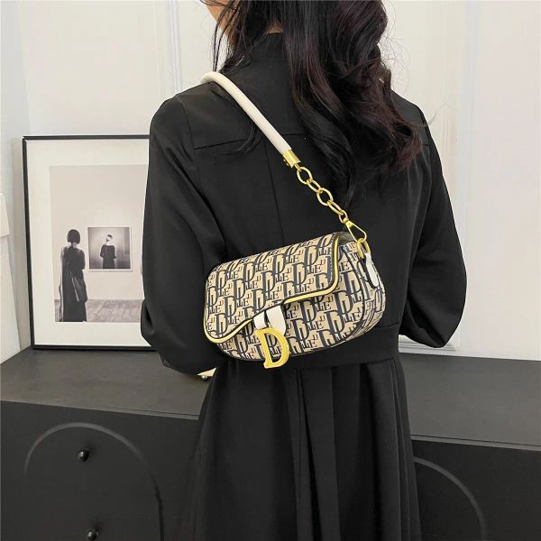 

Designer Bag Shoulder Bag Luxury Bag Crossbody Purse Artisan Underarm Bag - Exclusive Lettering Crossbody Purse, Urban Chic Square Tote, Color style 2