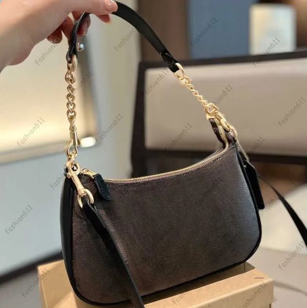 

Shoulder Bags Fashion Designer Underarm Small Handbags Women Shoulder Bag Half-moon ladies Purse Chain Strap Croissant bags Large Capacity Chain Bag 10A, #3 25x13cm