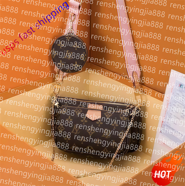 

2025Designer Bags Shoulder Bag Leather Old Flower Handbag Baguette Canvas Wide Strap Embroidery Design Embossed Letters Stylish Buckle closure outdoors bag A3, 3#