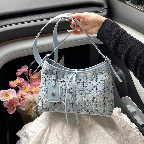

Free Shipping Designer Bag Luxury Handbag Premium Sense Shoulder Messenger Bag Handbag Shoulder Backpack 2025 Women's Bag Designer, Silver