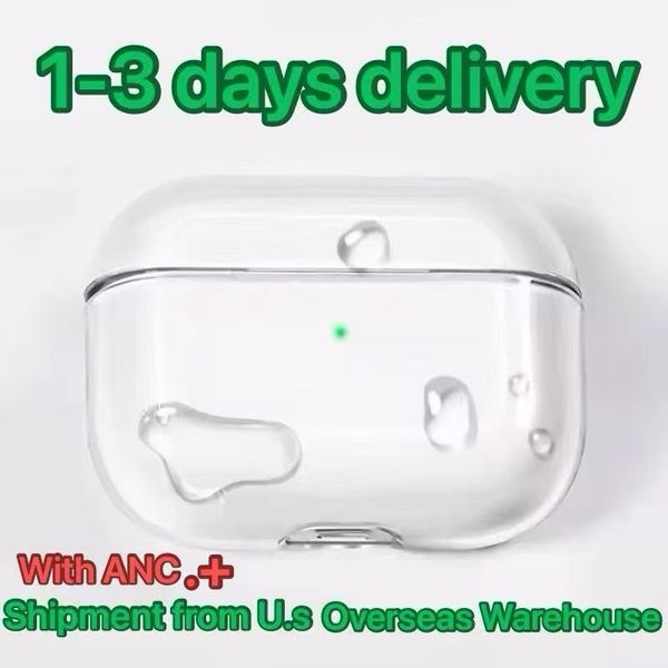 

USA Stock delivery Pro 2 2nd Generation air 4 3 pros max us Headphone Accessories Solid Silicone Protective Earphone Cover pods max Wireless Charging Shockproof Case