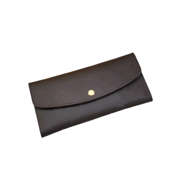 

High Quality Brand Designer Women Wallets Cards holder cash Bag woman handbag fashion Wholesale, 60136 jk brown grid-red inside