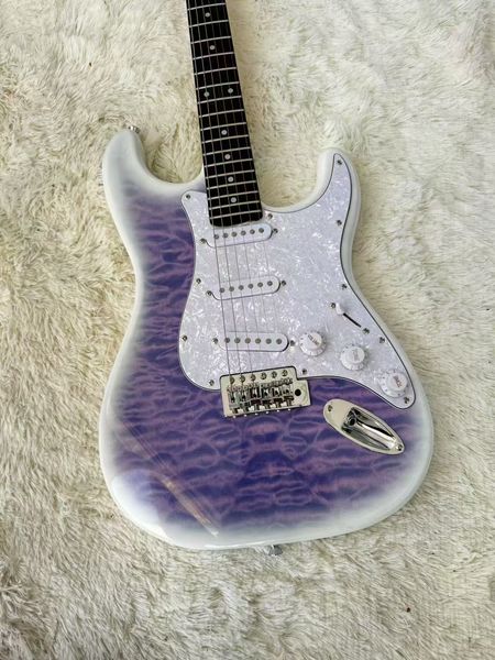 Elegant Beginner's Single Neck Electric Guitar with Marine Theme