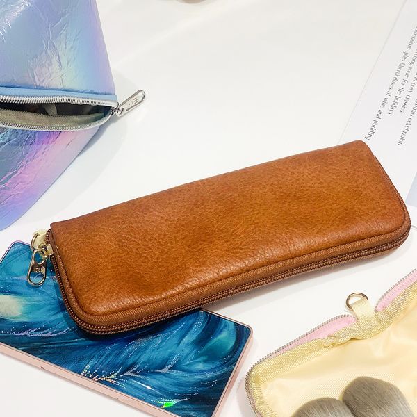 AX84-color simple corduroy cosmetic bag travel portable carry-on clutch bag with zipper toiletries storage bag