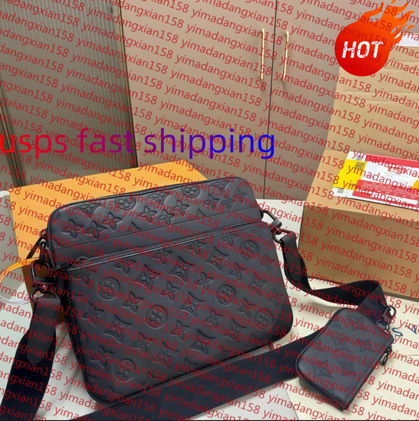 

Luxury Designer Bags Men 3pcs Trio Leather Black Flowers Messenger Purse Crossbody Bags Shopping Bag Briefcases Shoulder Bag Handbags Women Wallets Purse Tote Bag, 5#