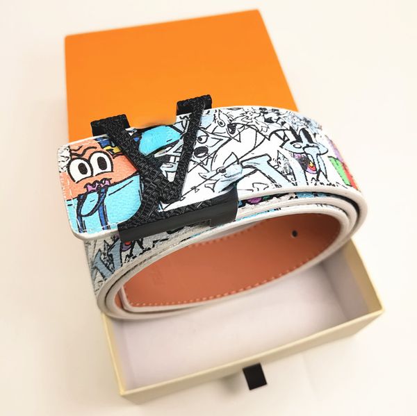 

Mens Designer Belts for men women Genuine Leather ladies jeans belt Black red white casual strap snake buckle wholesale AAAAA 105-125