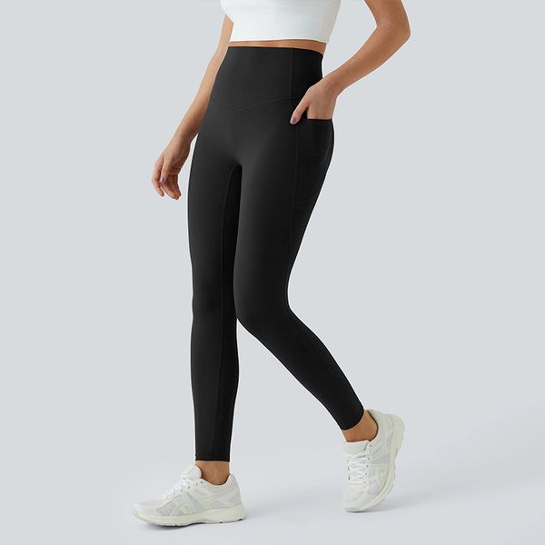 

womens high elasticity waist yoga pants for fitness hip lifting slimming, Black