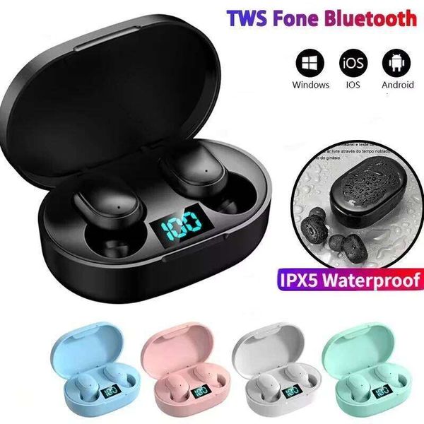 E6S TWS Bluetooth Headset Wireless Earbuds Noise Cancelling Earphones with Microphone Headphones