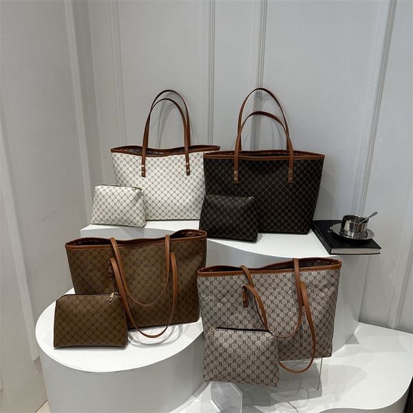 

Luxury Designer Bags Fashion Tote Bag Handbags Classic Pattern Leather Chrome Summer Handbags Timeless Luxury Leather Trim Beach Bags Women Shoulder Bag, #8