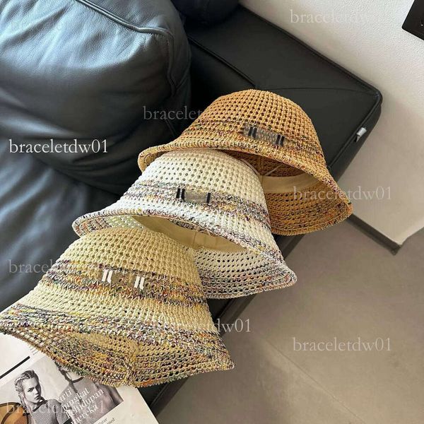 

Fisherman Hat, High-end Vacation Style, Colorful Bead String Decoration, Women's Designer Straw Wide-brimmed Hat, Made With Hand-woven Openwork Design., Socks (contact seller;confirm style)