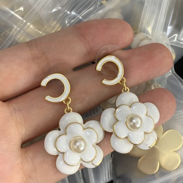 

Luxury Earrings Designer 18k Gold Plated Earrings for Women Diamond Pearl Earrings Wedding Party Jewelry