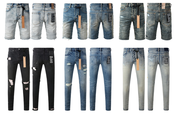

Chic Men's Worn-In Style Jean Pant Featuring Trendy Abrasions, Style 10