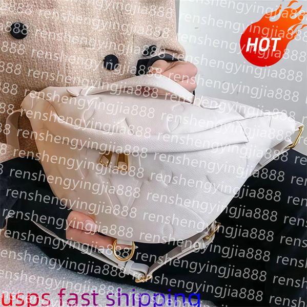 

Luxury designer Bags Bumbag Cross Body Waist Bag Fanny Pack Bum Embossing Flower Purse Famous Soft Leather CrossBody With DustBag, 17#