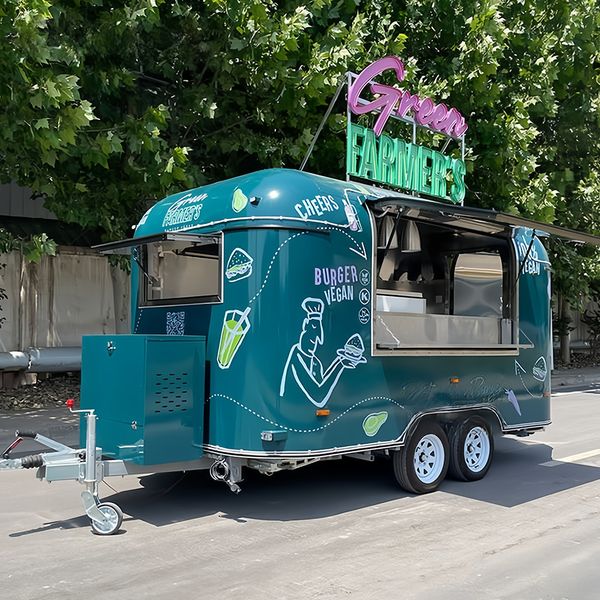 Food Truck trailer Commercial Grade Durable Mobile Food Truck with Integrated